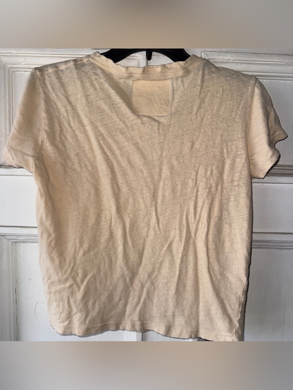 MOTHER Cream Short-Sleeve 'Superstition' Graphic Tee with Navy Print - Picture 4 of 4